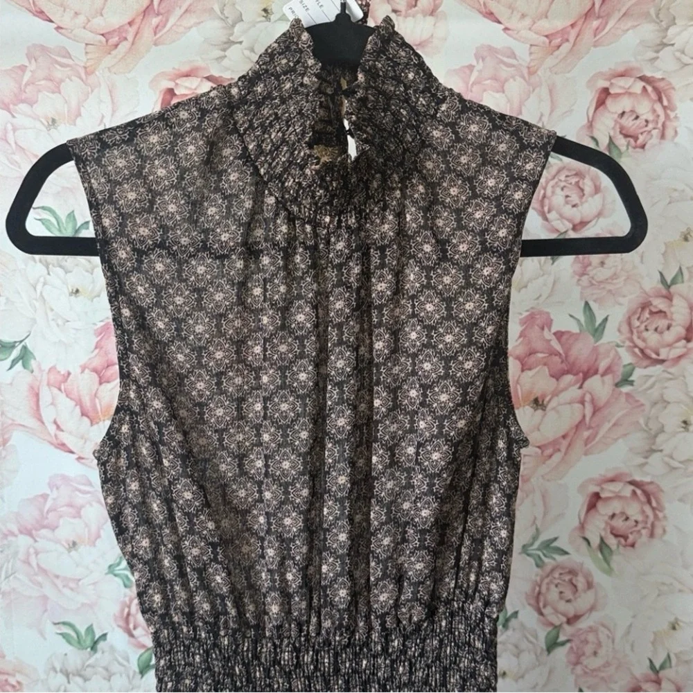 Misa Los Angeles Black and Brown High Low Dress- NWOT - Picture 4 of 8